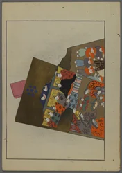 Japanische Spielzeuge, aus Unai no tomo (Ein Kinderfreund) von Shimizu Seifu, 1891-1923. Hanetsuki-Schläger.